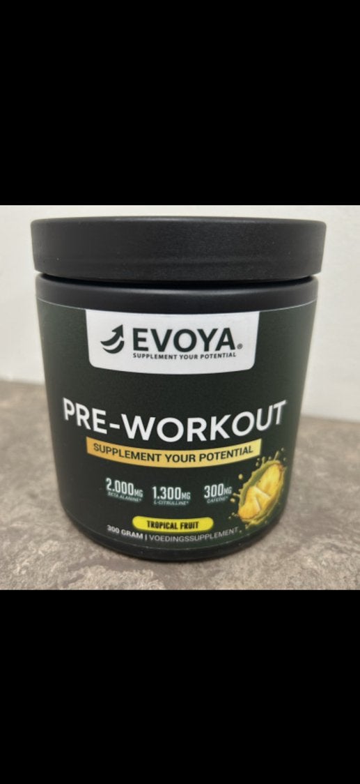 Pre workout evoya 300 gram, Ophalen of Verzenden, Nieuw, Poeder of Drank