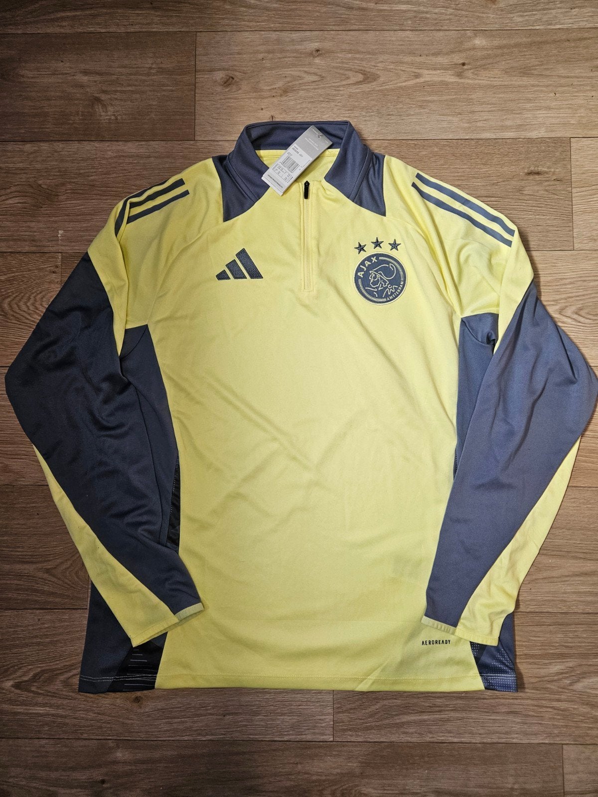Ajax Trainingstrui Geel/Grijs Maat XXL - Nieuw met kaartjes, Groter dan maat XL, Ophalen of Verzenden, Nieuw, Shirt