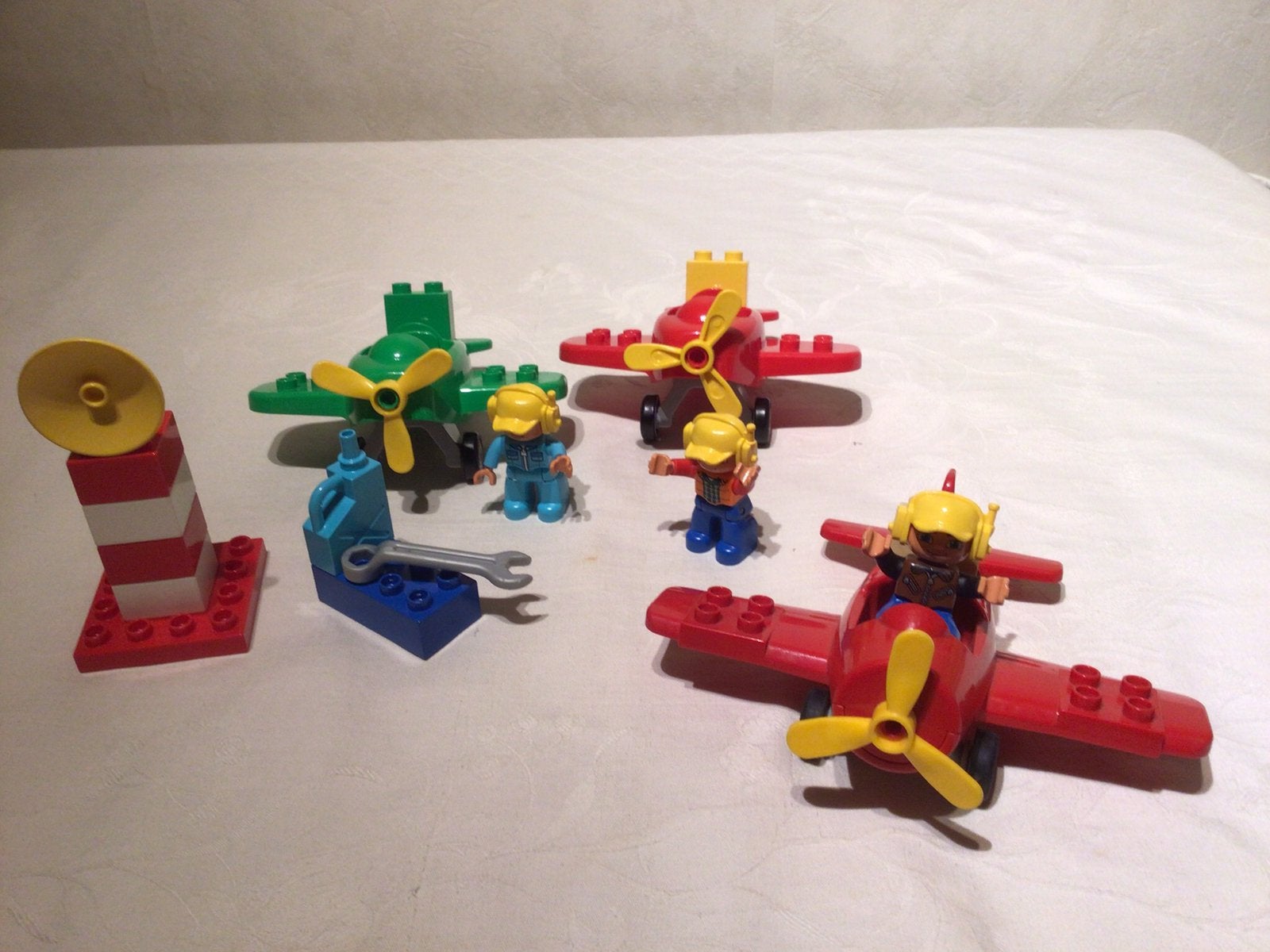 Drie vliegtuigen van duplo, Ophalen, Zo goed als nieuw, Duplo