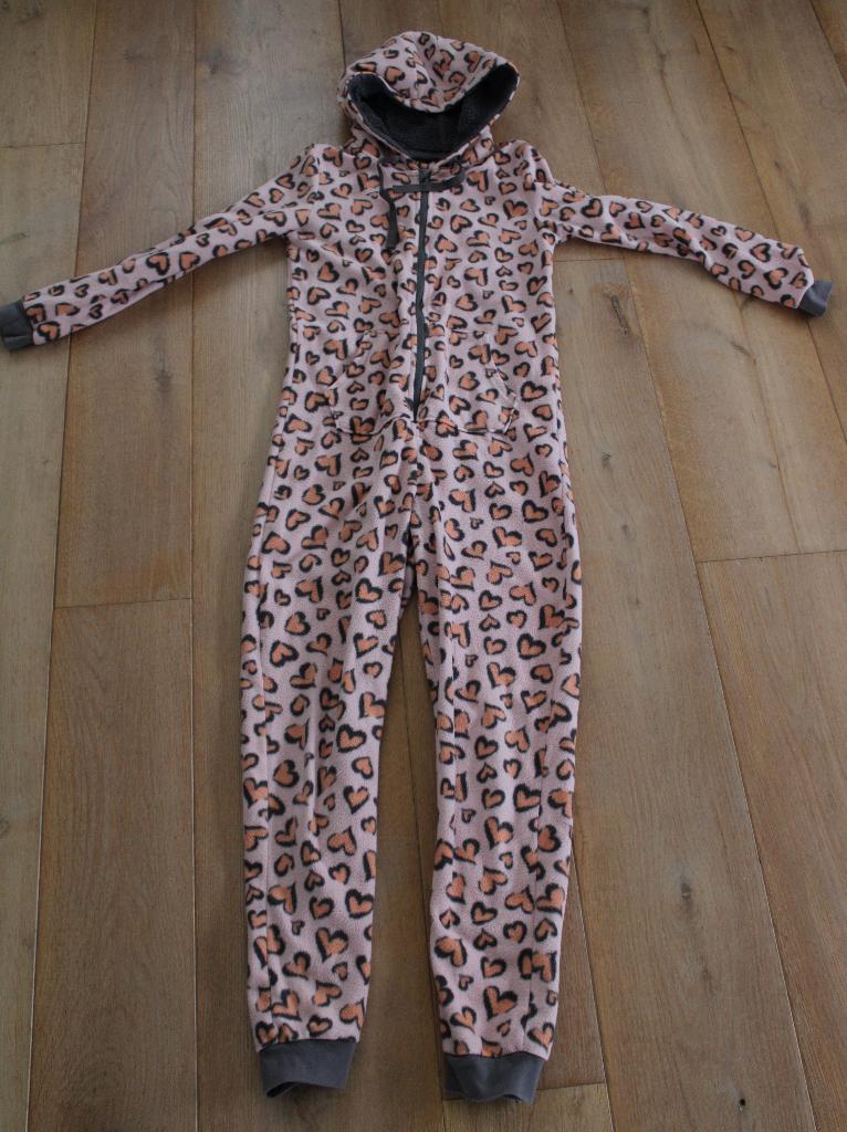 Fleece onesie van Esmara maat XS/S, Kleding | Dames, Huispakken, Roze, Maat 34 (XS) of kleiner, Gedragen, Esmara