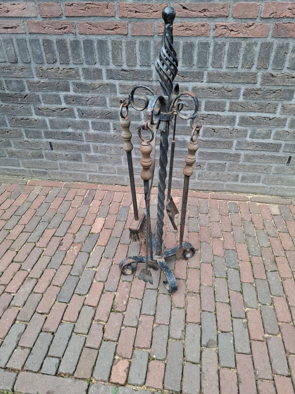 Haardset gietijzer, Ophalen, Gebruikt, Vrijstaande haard, Houthaard