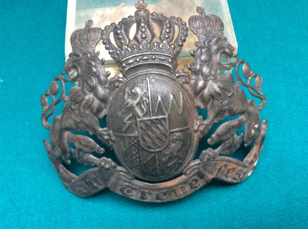Stirnplatte  Bayern  WW1, Verzamelen, Verzenden, Landmacht, Duitsland, Embleem of Badge