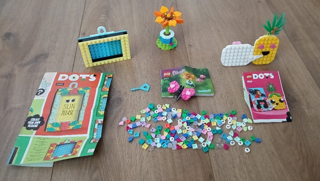 LEGO DOTs ananas, schilderij en bloem, Ophalen of Verzenden, Zo goed als nieuw, Lego