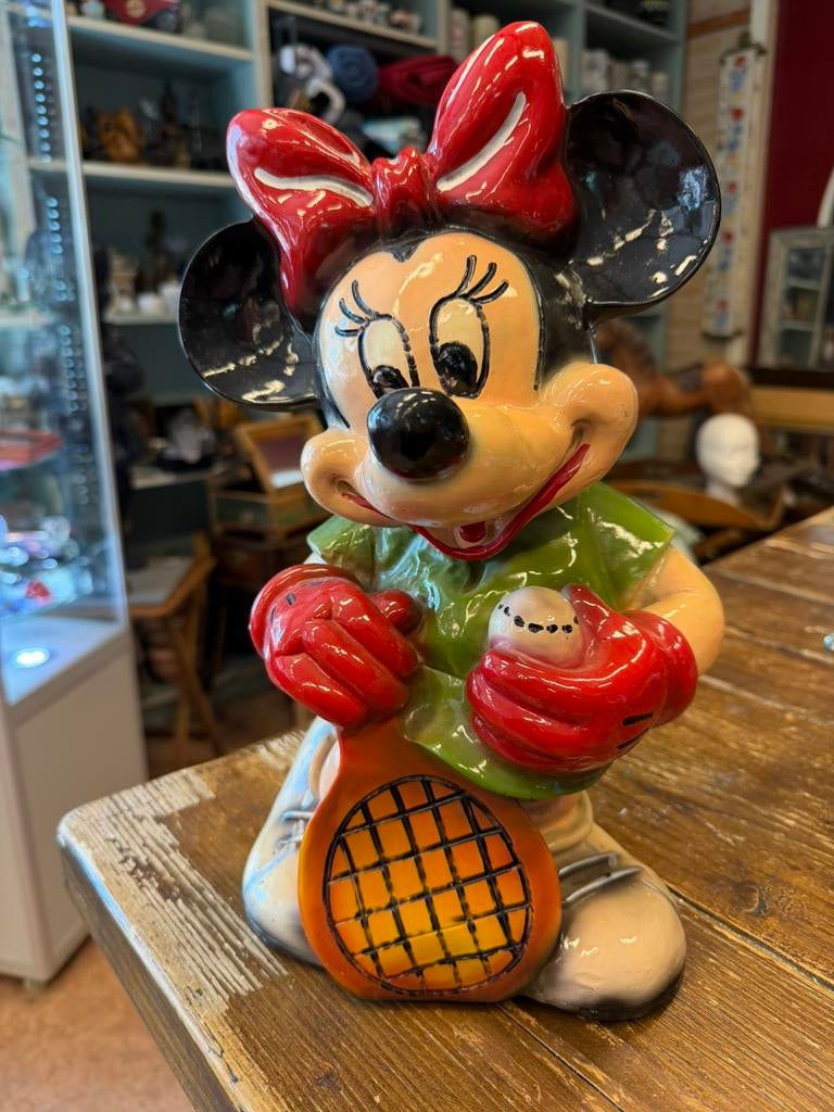 Mini mouse kunststof beeld, Ophalen, Beeldje of Figuurtje, Zo goed als nieuw, Nvt