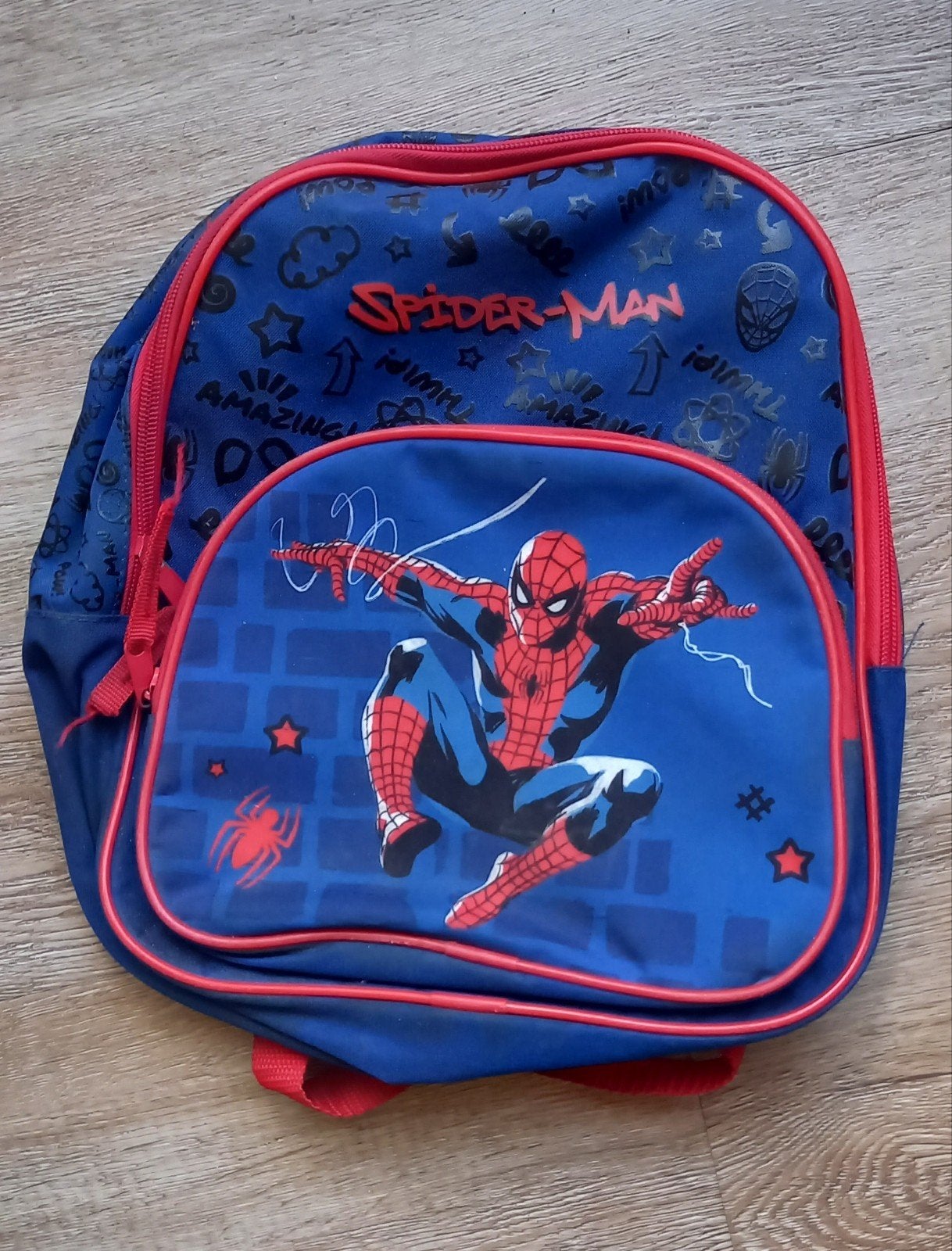 Spiderman rugzak voor kinderen, Gebruikt, Minder dan 30 cm, Disney of Dora, Ophalen of Verzenden