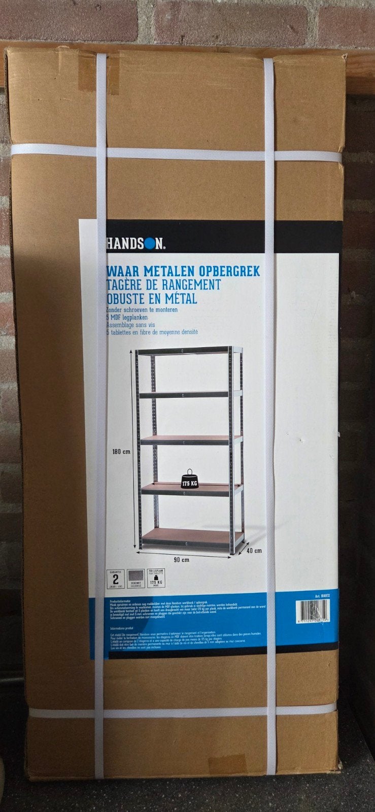 Hands On Metalen Opbergrek / stellingkast - Nieuw in doos, Ophalen, Nieuw