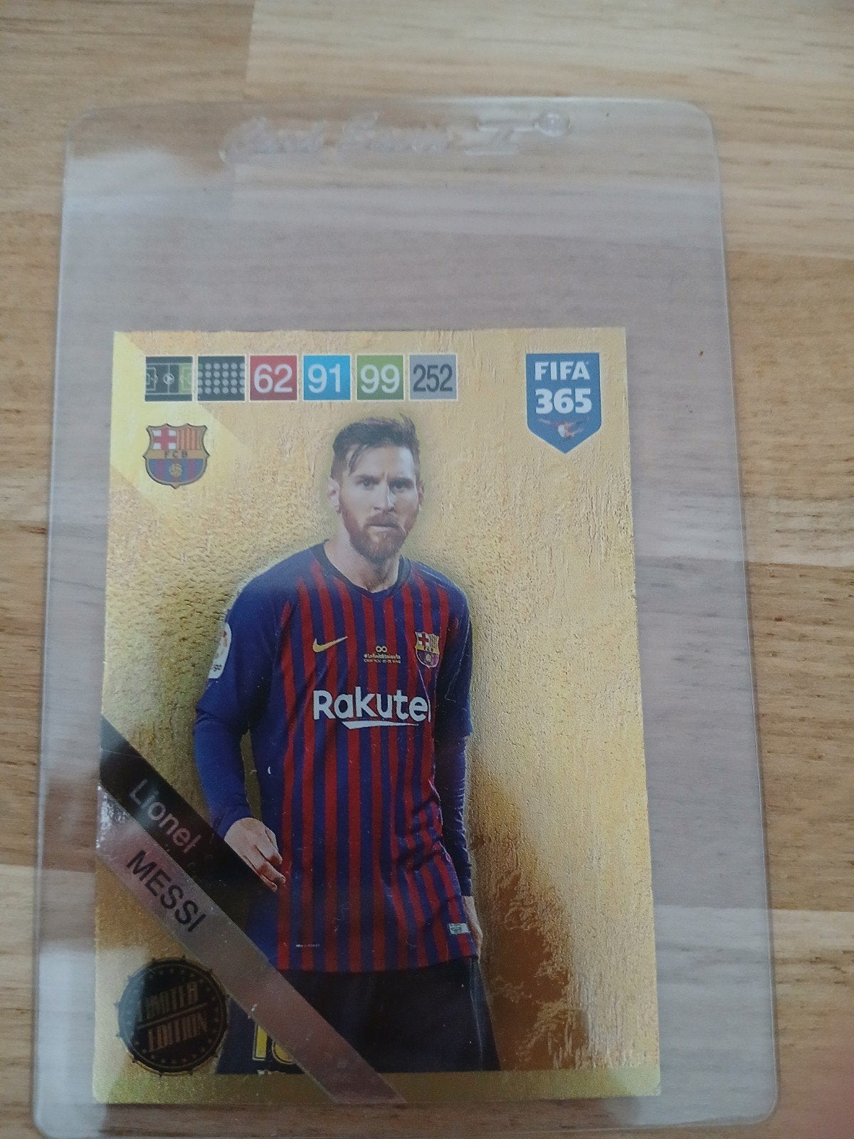 Lionel Messi FIFA 365 Adrenalyn XL Limited Edition kaart, Ophalen of Verzenden, Zo goed als nieuw, Buitenlandse clubs, Spelerskaart