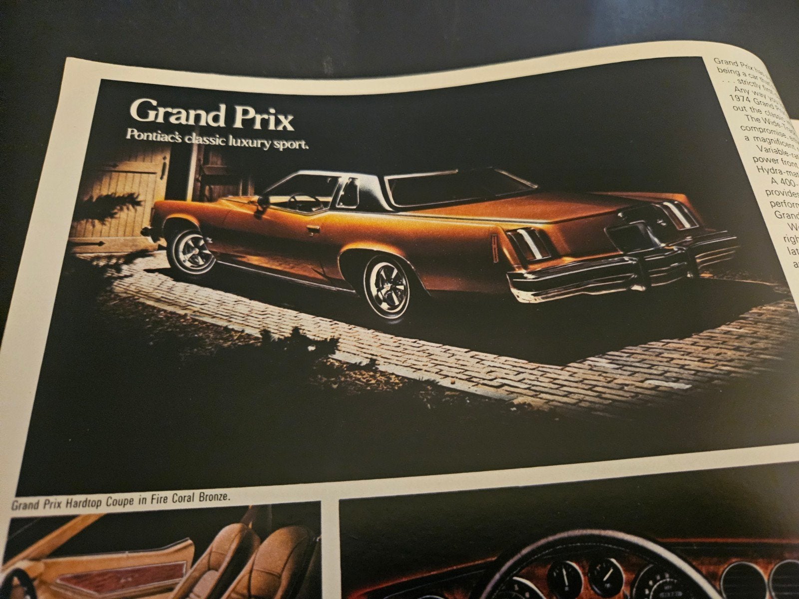 Brochure Pontiac 1974 USA, Boeken, Ophalen of Verzenden, Zo goed als nieuw, Overige merken