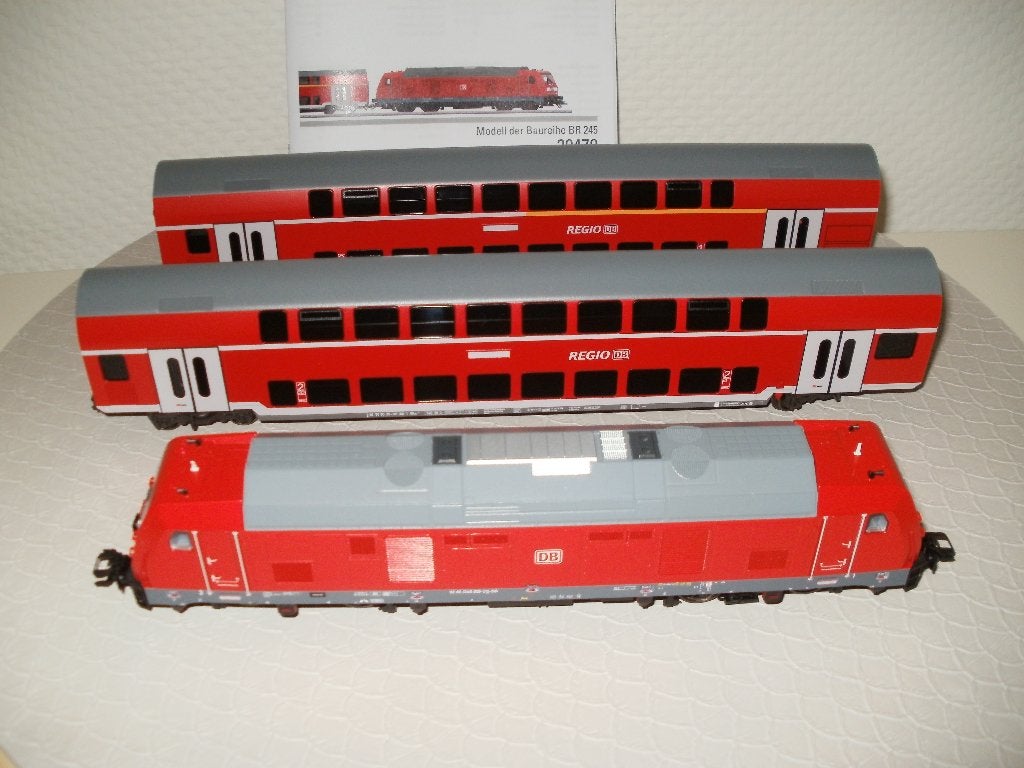 Marklin Ho Diesellok NIEUW no 245006 MFX DIG.+2 rijtuigen., Wisselstroom, Treinset, Nieuw, Ophalen of Verzenden