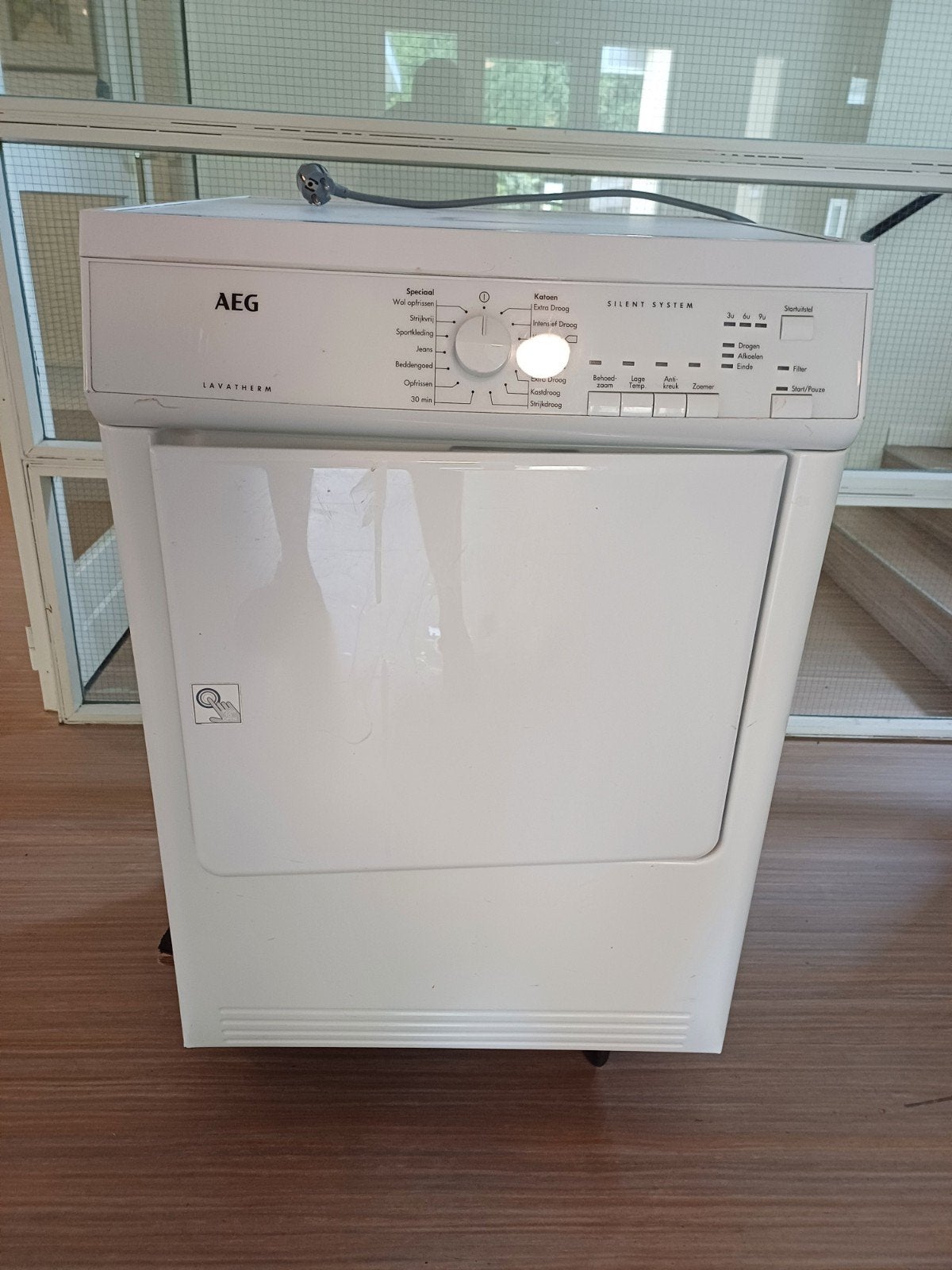 AEG Lavatherm sylent system wasdroger, Witgoed en Apparatuur, Wasdrogers, 6 tot 8 kg, Gebruikt, Luchtafvoer, Ophalen of Verzenden