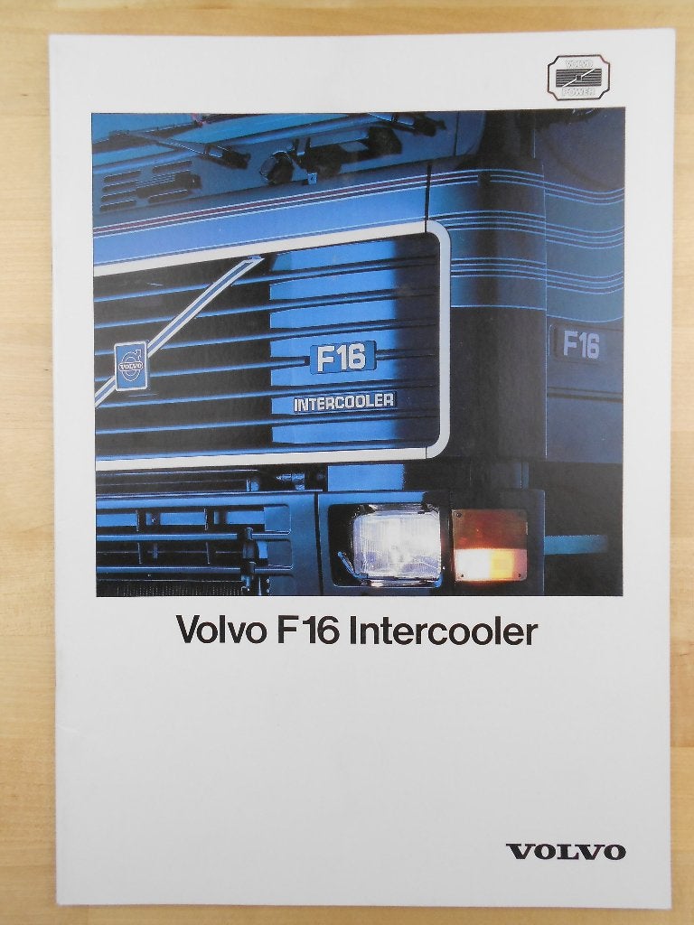 Volvo F16 Brochure 1989, Volvo, Zo goed als nieuw, Volvo, Ophalen of Verzenden