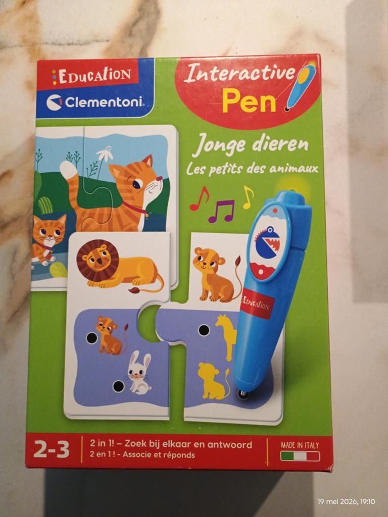 Spel en puzzelen  jonge dieren voor kinderen vanaf 2 jaar, Ophalen, Zo goed als nieuw, Puzzelen
