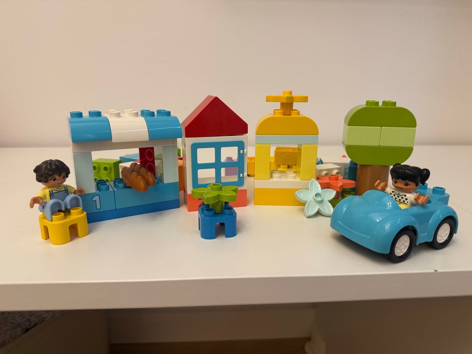 Lego Duplo diverse stenen + opbergbox, Kinderen en Baby's, Speelgoed | Duplo en Lego, Overige thema's, Ophalen of Verzenden, Zo goed als nieuw
