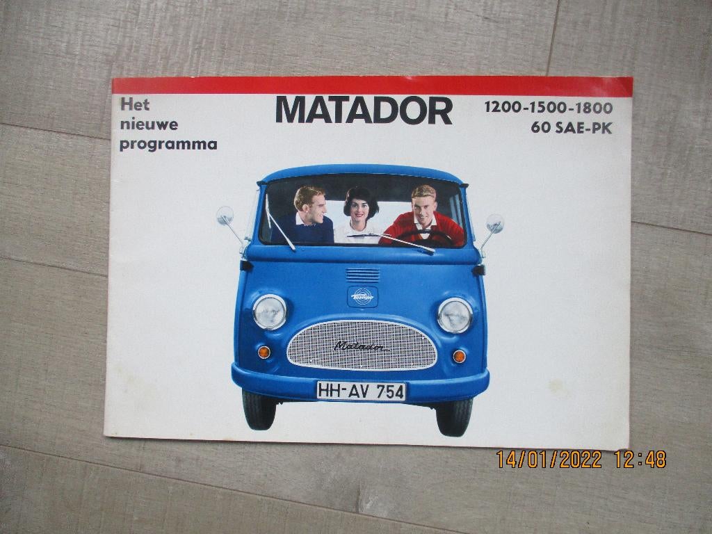 Tempo Matador -- Zeldzame jaren 60 folder -- SALE !!, Boeken, Auto's | Folders en Tijdschriften, Ophalen of Verzenden, Zo goed als nieuw