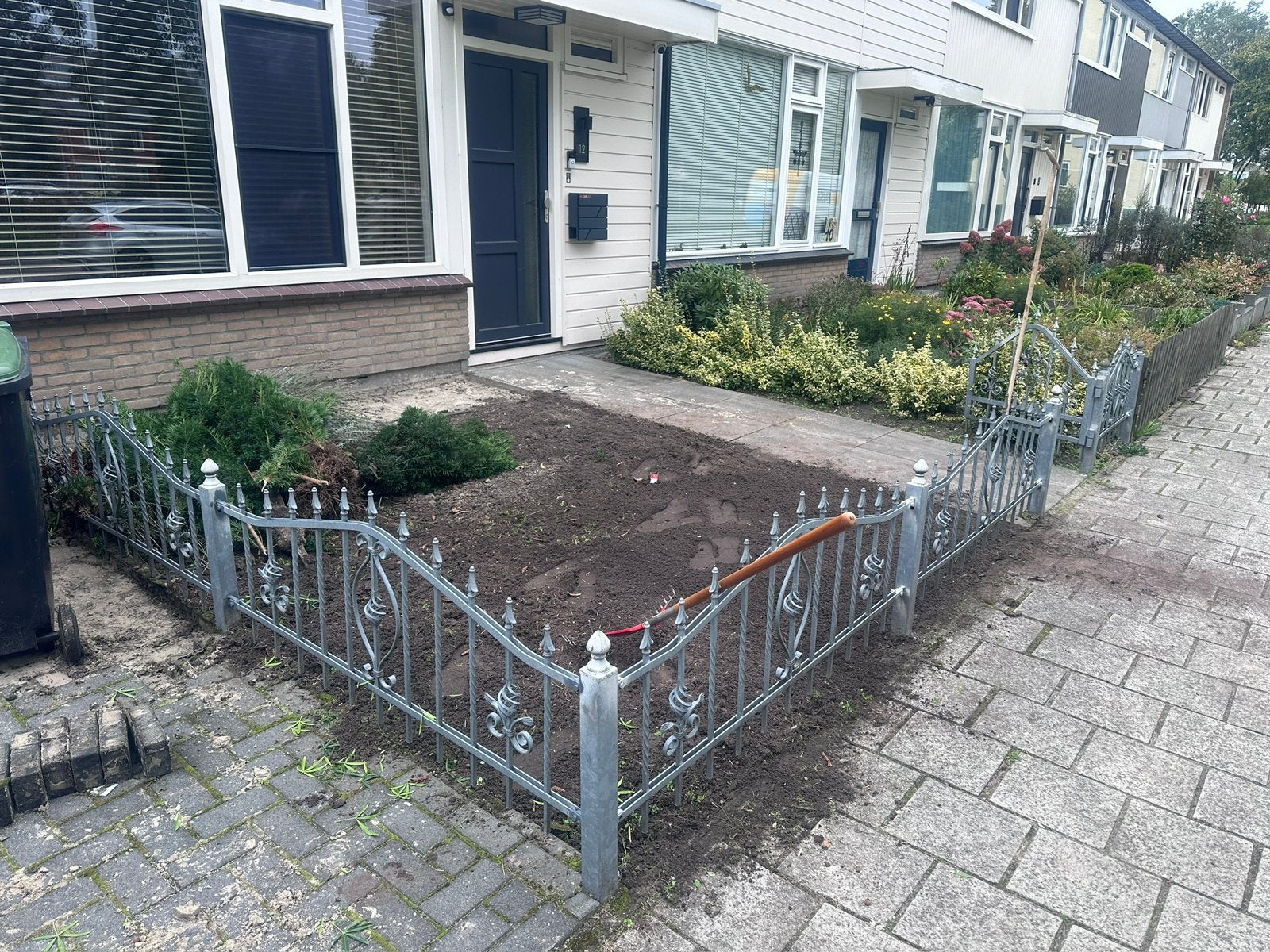 Totaal 900cm aan hekwerk €200, Ophalen, Met poort, Gebruikt, Sierhekwerk