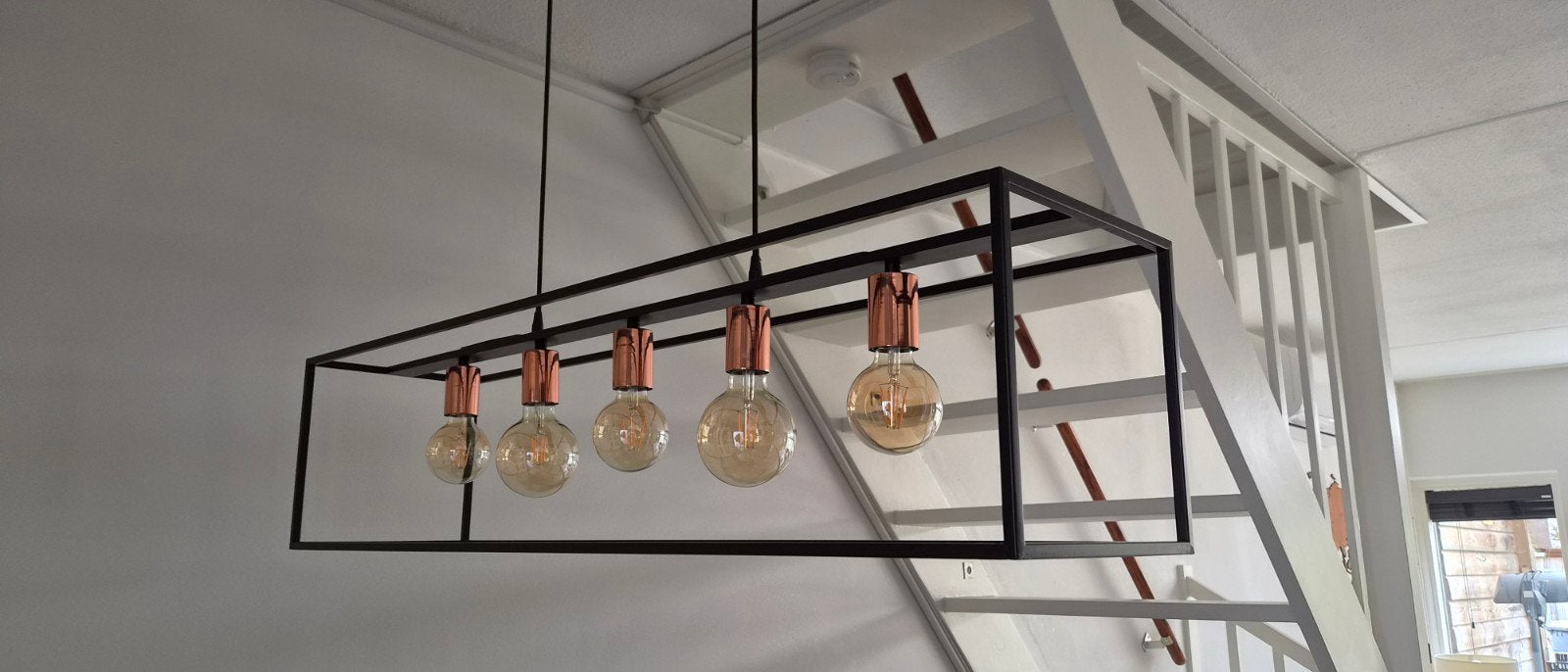 Moderne eetkamerlamp, Ophalen, Metaal, Modern, Industrieel, E27 (groot)