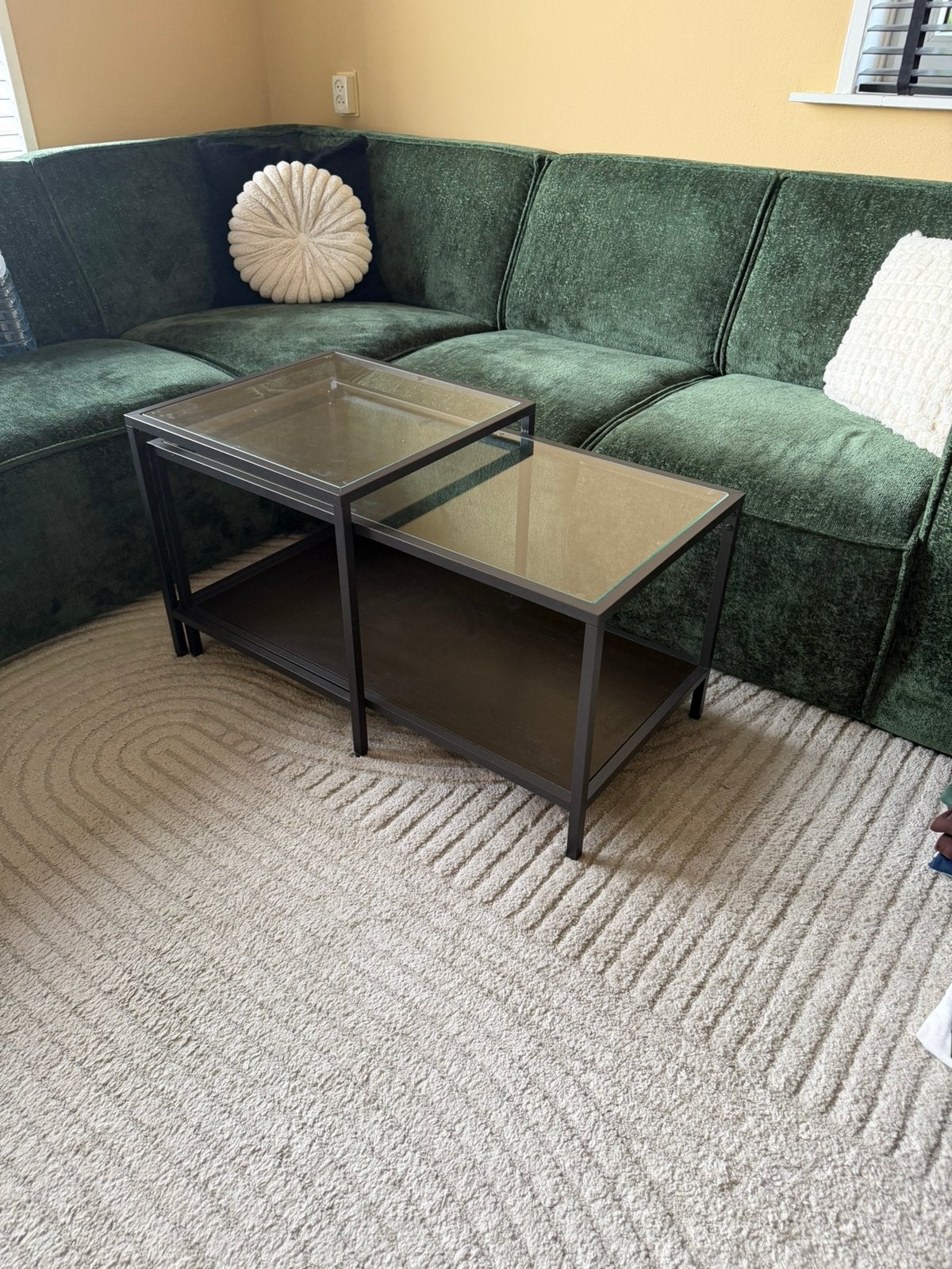 Salon tafel tweedelig Ikea, Ophalen, 100 tot 150 cm, 50 tot 100 cm, Rechthoekig