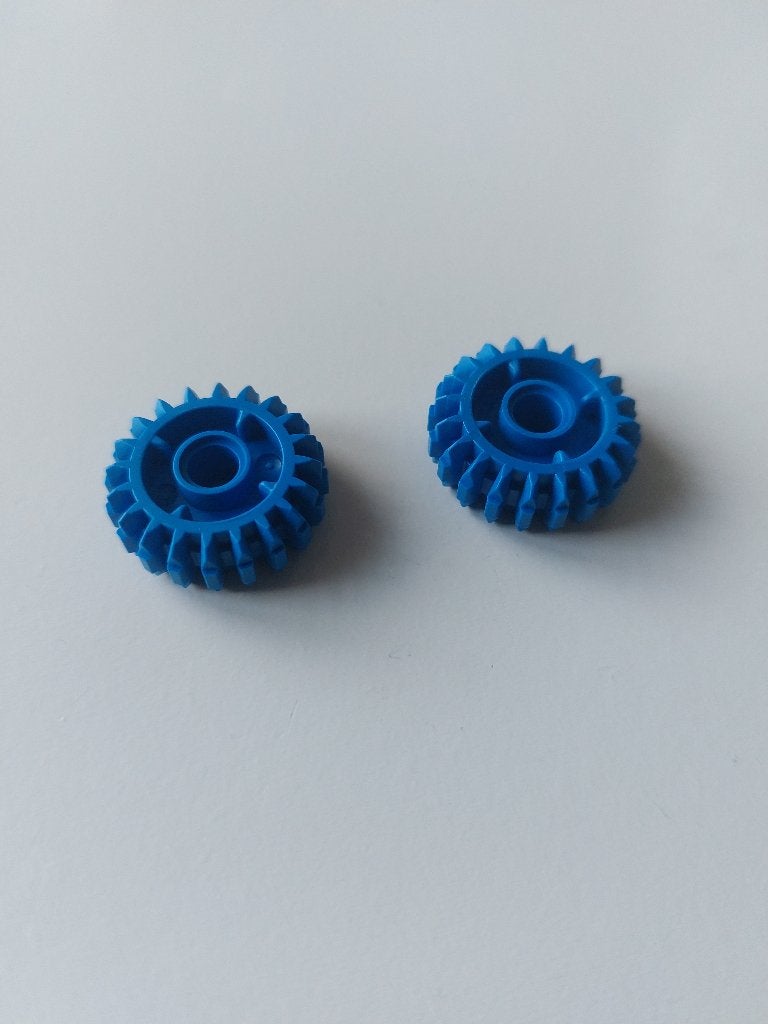 technic Lego tandwielen 20 tand blauw, Lego, Ophalen of Verzenden, Zo goed als nieuw, Technic