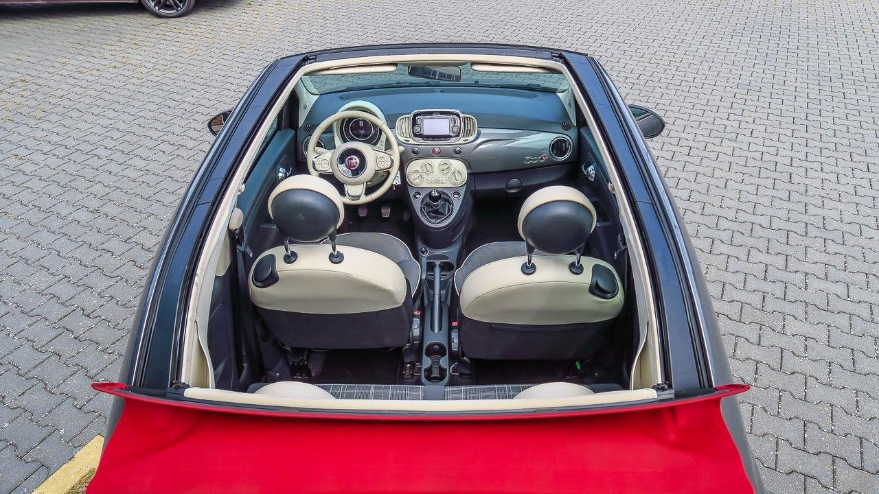 Fiat 500 C 0.9 TwinAir Turbo Lounge Cabrio, Stof, Gebruikt, Cabriolet, Bedrijf