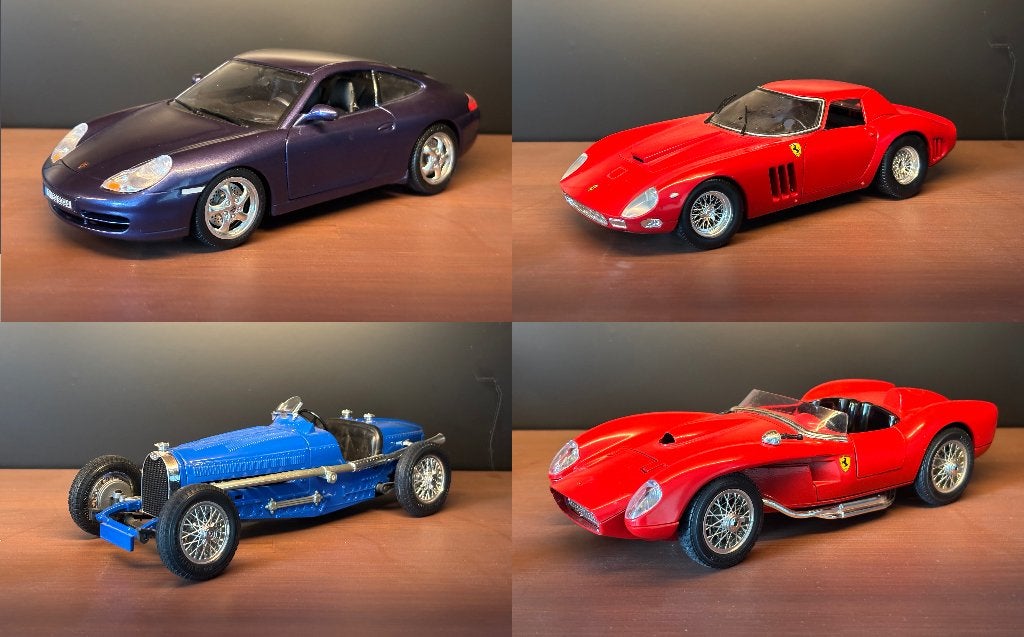 Verzameling modelauto's: Ferrari, Bugatti, Porsche 1/18, Ophalen of Verzenden, Gebruikt, Auto, Bburago