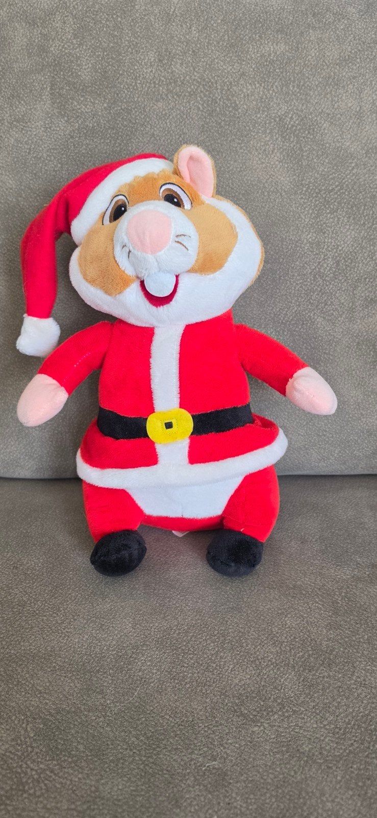 Kerst Hamster Knuffel - Feestelijke Pluche Hamster, Ophalen, Hamster, Zo goed als nieuw, Met kleding of accessoire