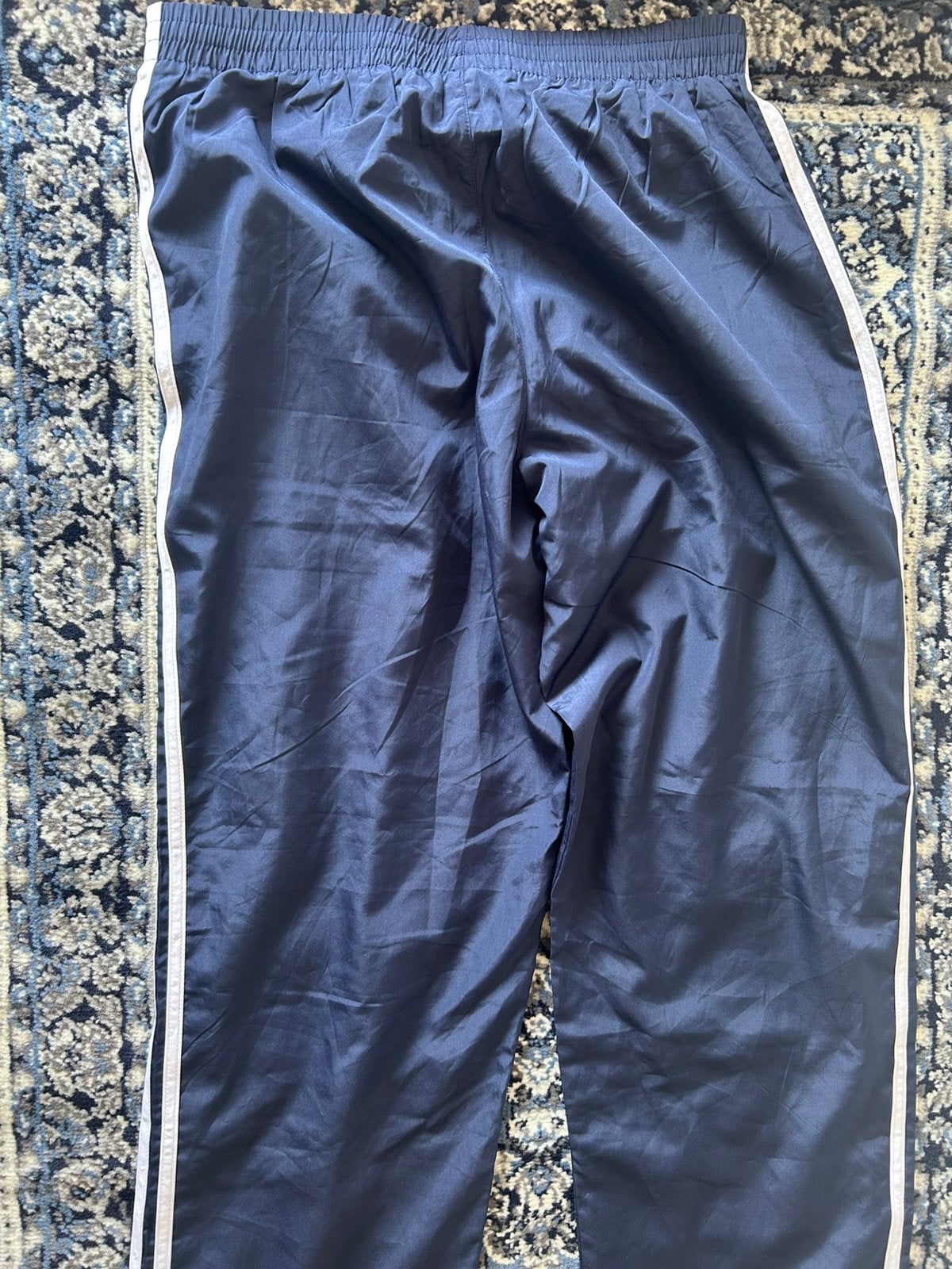 Adidas trainingsbroek blauw met witte strepen maat L, Maat 52/54 (L), Blauw, Nieuw, Ophalen of Verzenden