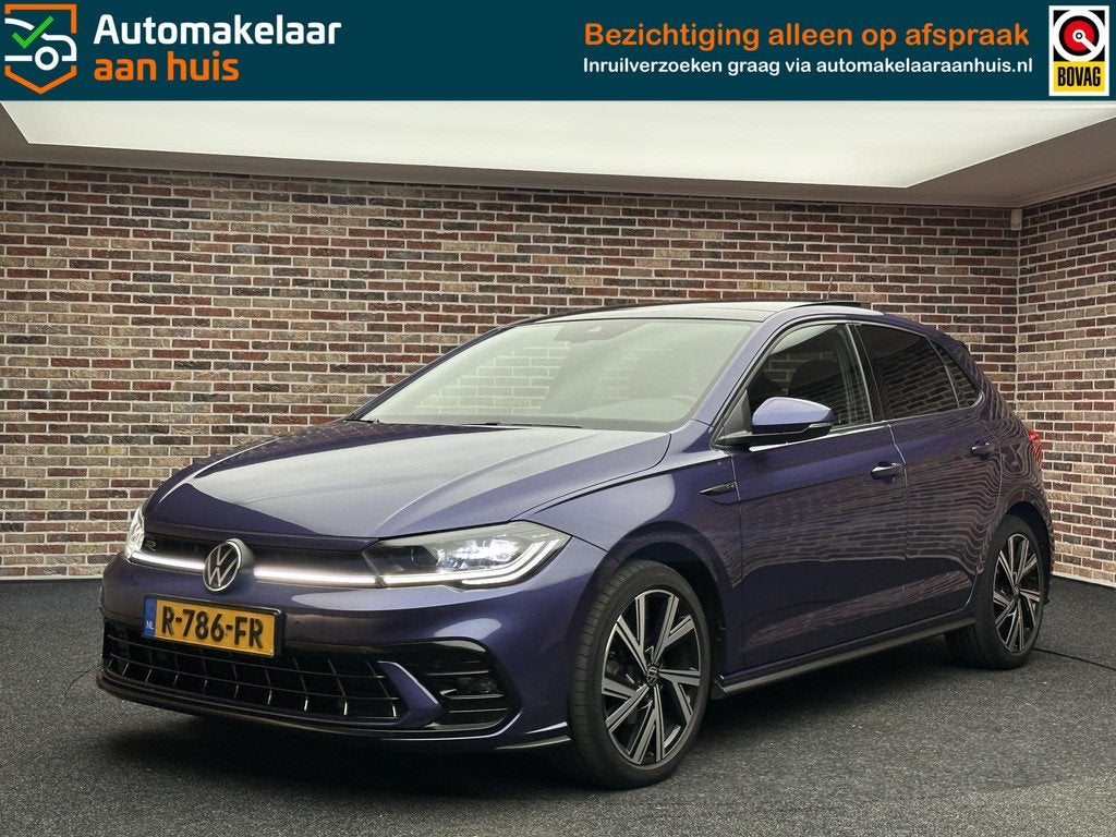 Volkswagen Polo 1.0 TSI R-Line Business | Dak| Keyless| IQ L, Stof, Gebruikt, Euro 6, Overige kleuren