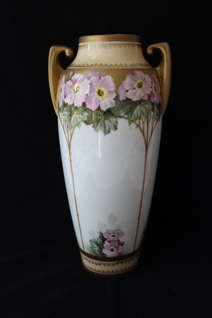 Antiek Jugendstil Schlegelmilch porseleinen vaas 1900-1917, Ophalen of Verzenden