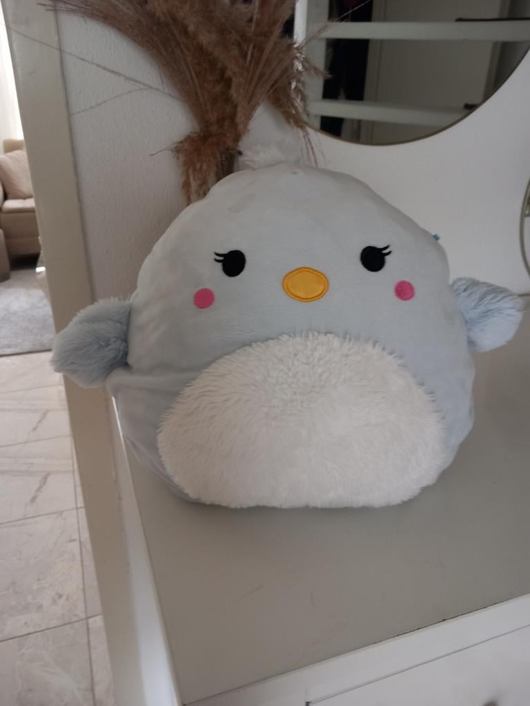 Blauwe Squishmallow knuffel, Ophalen of Verzenden, Zo goed als nieuw