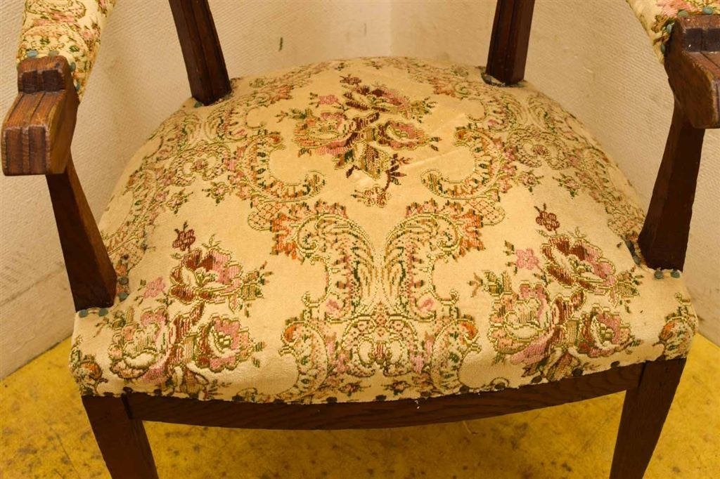 Fauteuil met armleuning 49296, Gebruikt, 75 tot 100 cm, Ophalen of Verzenden, Stof