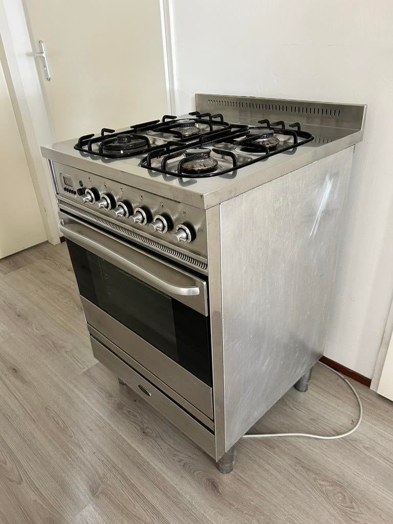 Boretti Gasfornuis 4 pits (OPKNAPPER/OUD IJZER), Witgoed en Apparatuur, Fornuizen, Niet werkend, Vrijstaand, Gas, 4 kookzones