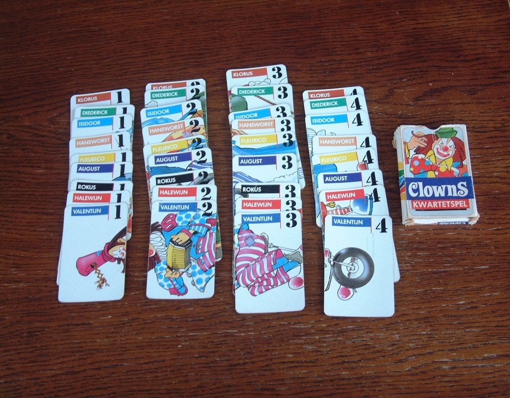 compleet kwartet Clowns kwartet Fleuril, Verzamelen, Ophalen of Verzenden, Gebruikt, Kwartet(ten)