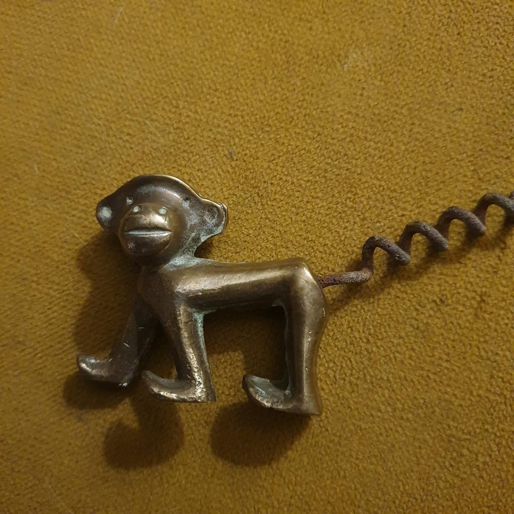 Leuk bronzen design kurkentrekkertje, Walter Bosse., Ophalen of Verzenden
