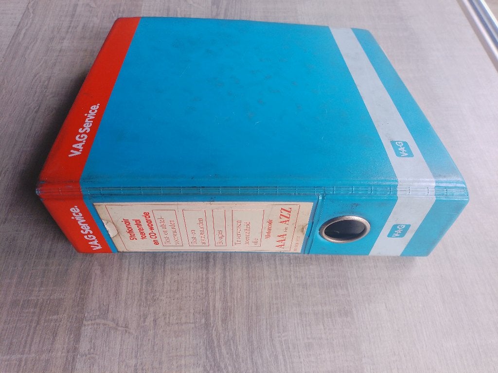 Zeldzame set afstelgegevens Volkswagen jaren 90 - 2000, Ophalen of Verzenden, Gelezen, Volkswagen