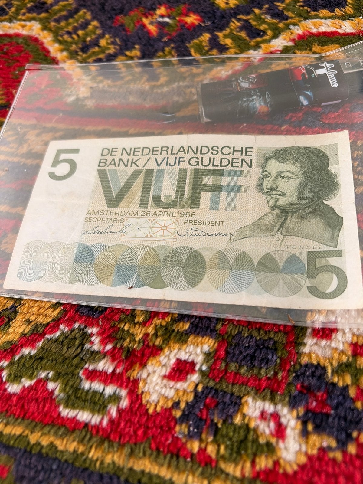 Zeldzaam 5 Gulden biljet uit 1966 - Vondel, Ophalen, 5 gulden, Los biljet