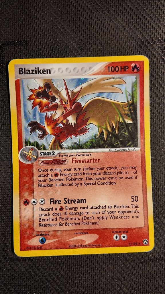 Blaziken 5 Power Keepers | Pokemon kaart, Ophalen, Zo goed als nieuw, Losse kaart, Foil