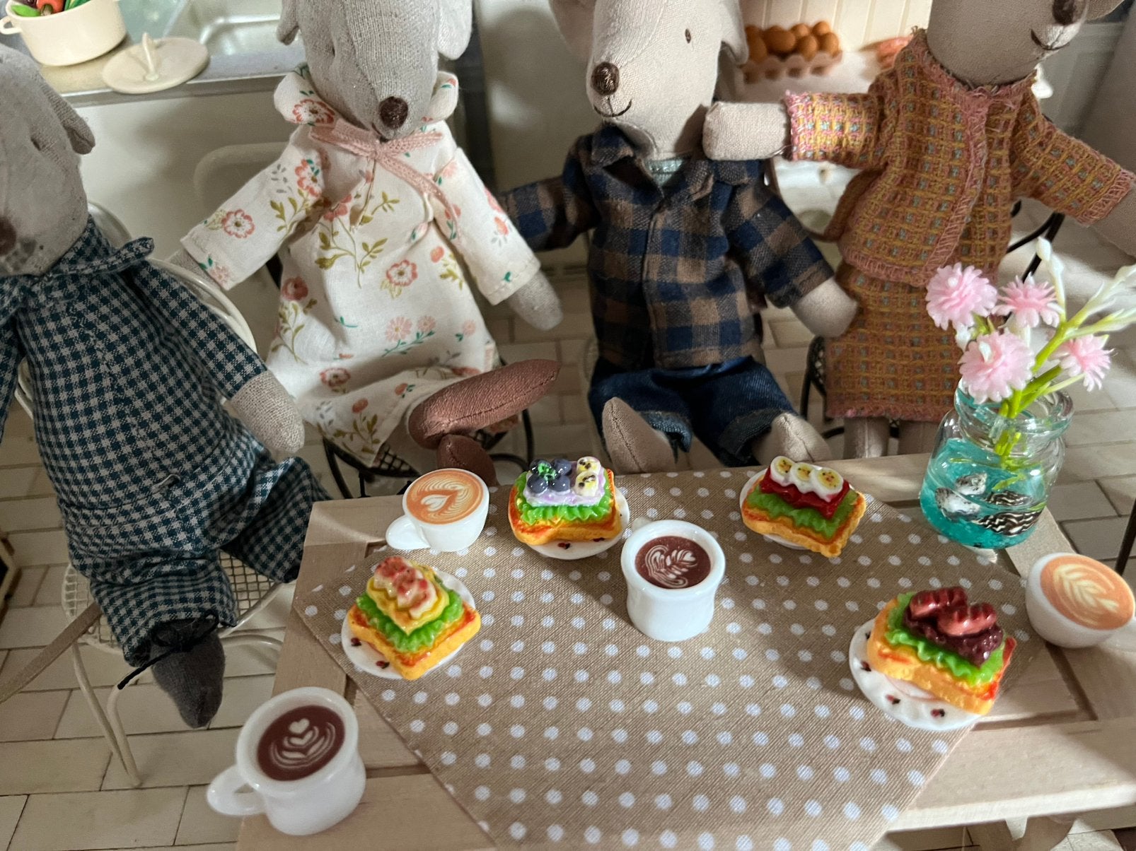 4 sandwiches poppenhuis inclusief verzendkosten, Verzamelen, Poppenhuizen en Toebehoren, Ophalen, Nieuw, Poppenhuis