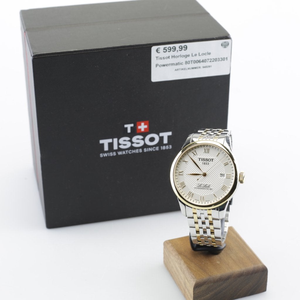Tissot Horloge Le Locle Powermatic 80T0064072203301, Sieraden, Tassen en Uiterlijk, Horloges | Heren, Tissot, Zo goed als nieuw