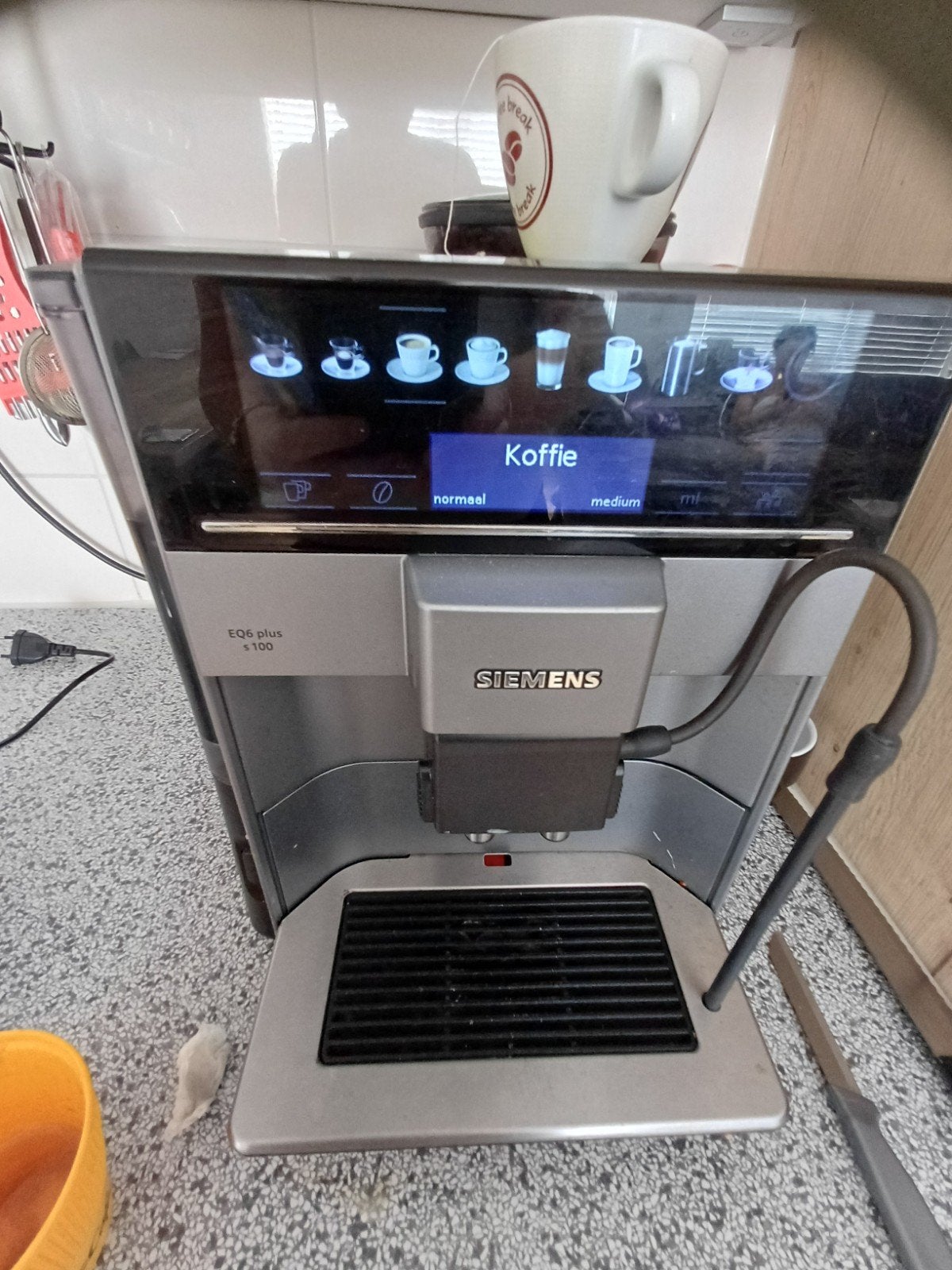 Siemens EQ.6 plus s100 volautomatische espressomachine, Witgoed en Apparatuur, Espresso apparaat, 10 kopjes of meer, Ophalen of Verzenden