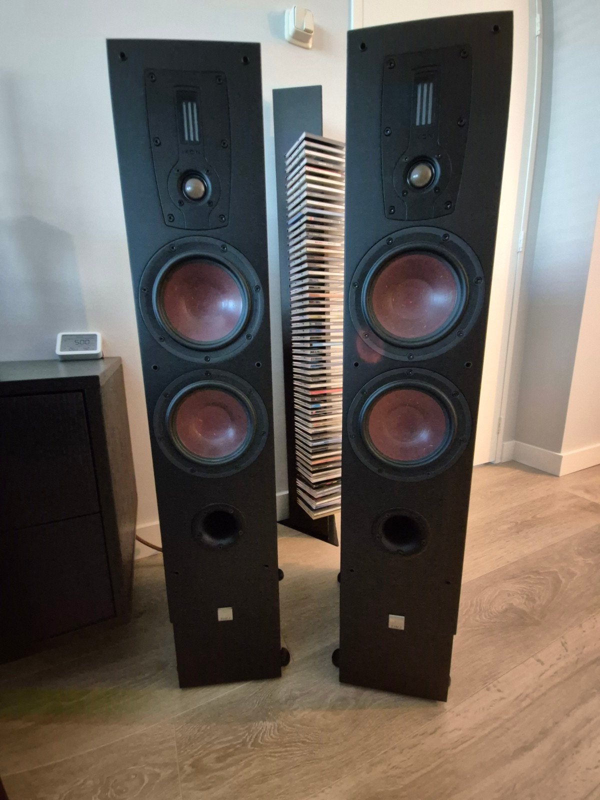 Dali Ikon 6 MK2 zuilluidsprekers black ash als nieuw, Audio, Tv en Foto, Luidsprekers, Zo goed als nieuw, 120 watt of meer, Front, Rear of Stereo speakers