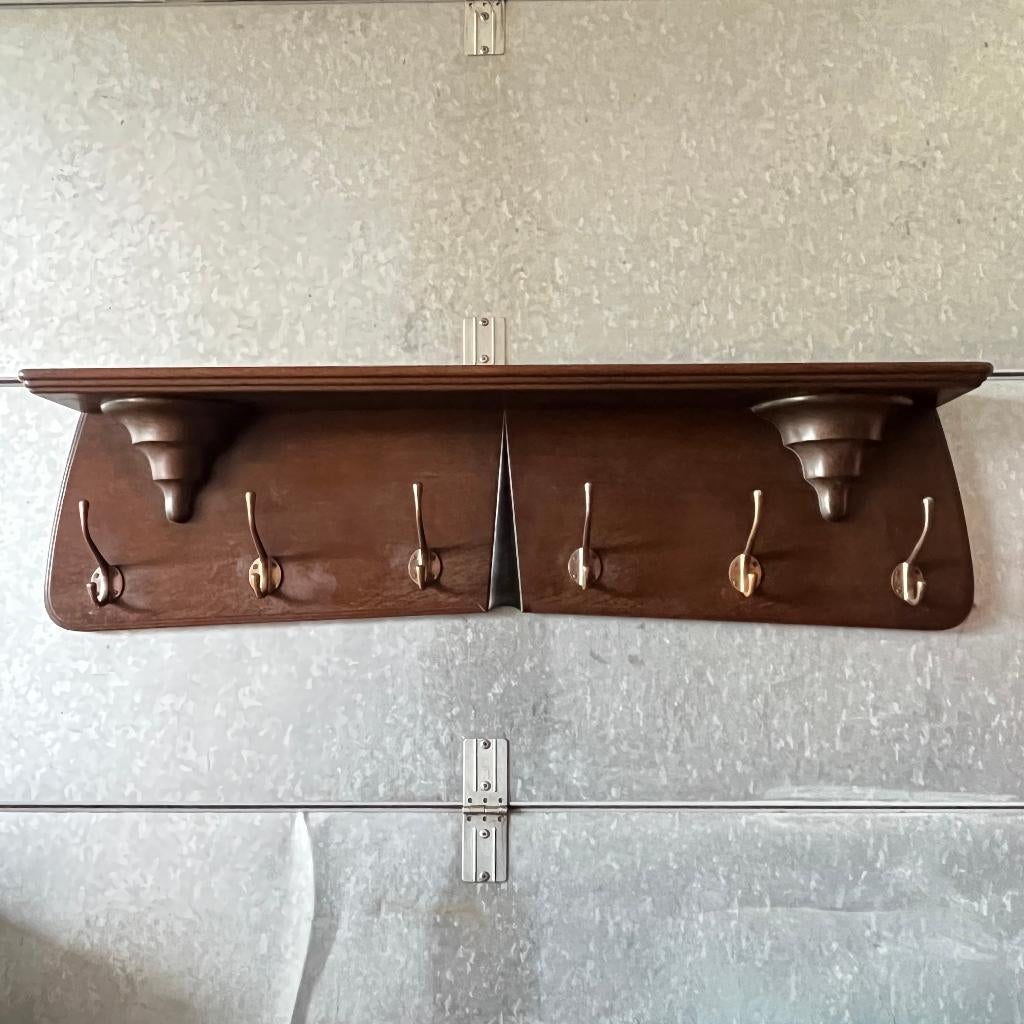 Hildo Krop art deco kapstok voor Gebrs. Monsieur Steenwijk, Wandkapstok, Hildo Krop, Gebruikt, Gebroeders Monsieur Steenwijk