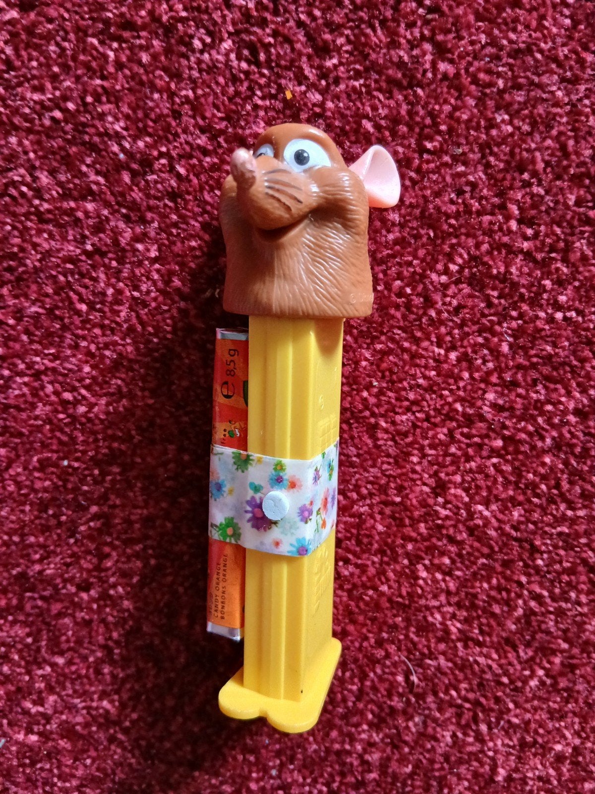 Vintage PEZ dispenser - Bruine muis, Ophalen of Verzenden, Gebruikt