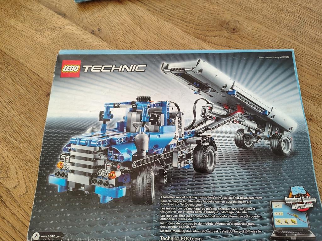 Lego Technic 8052 Container Truck met instructies, Ophalen of Verzenden, Gebruikt, Complete set, Lego