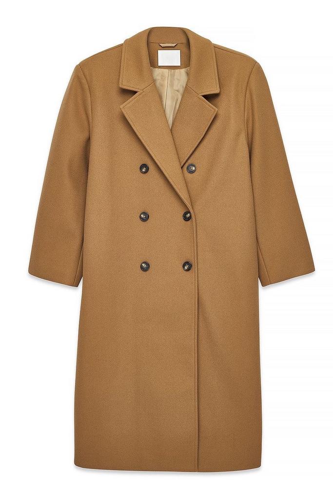 Trendy oversized Camel jas maat 36 Mantel, Kleding | Dames, Ophalen of Verzenden