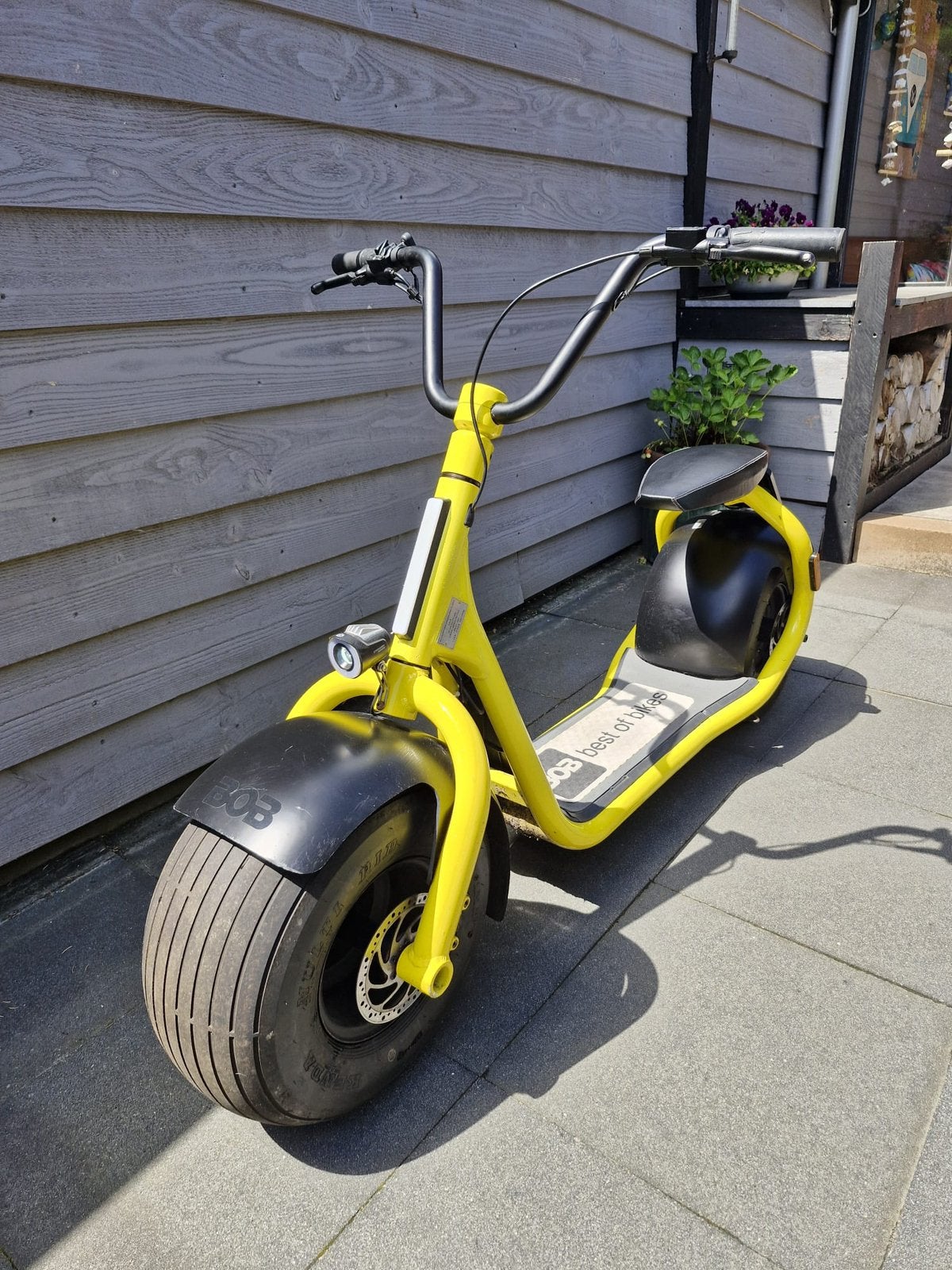 Kaaspeed BOB elektrische scooter geel, Fietsen en Brommers, Ophalen, Zo goed als nieuw, Elektrisch