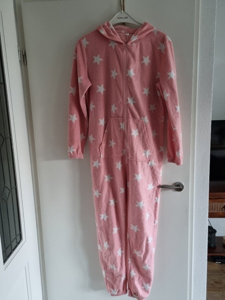 volwassen onesie of huispak maat M, Ophalen of Verzenden, Gedragen, Maat 38/40 (M), Roze