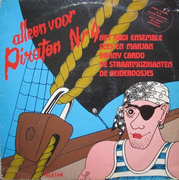 Telstar L.P. (1979) ALLEEN voor PIRATEN nr. 4, Cd's en Dvd's, Vinyl | Nederlandstalig, LP, Gebruikt, Complilatie, Ophalen of Verzenden