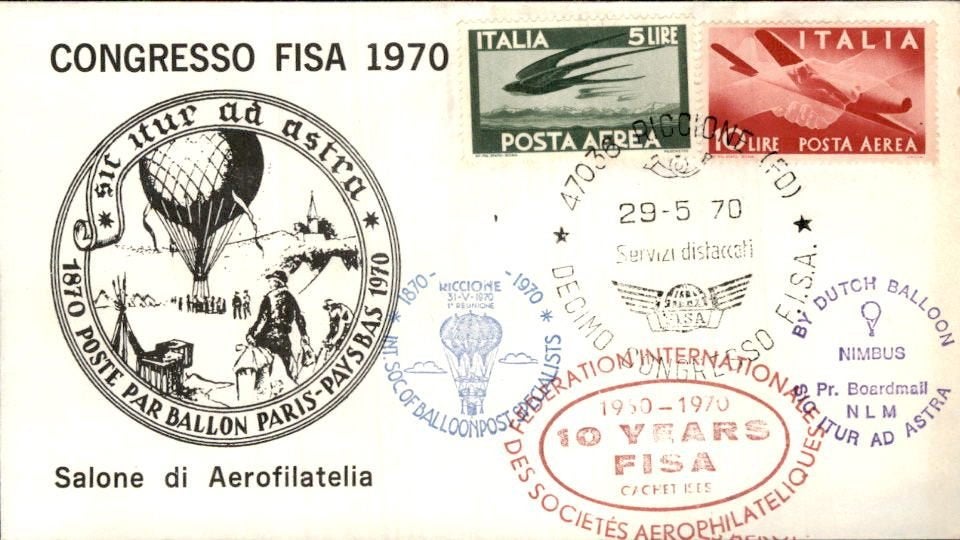 Italië - Luchtpost - 1970, Verzenden, Envelop