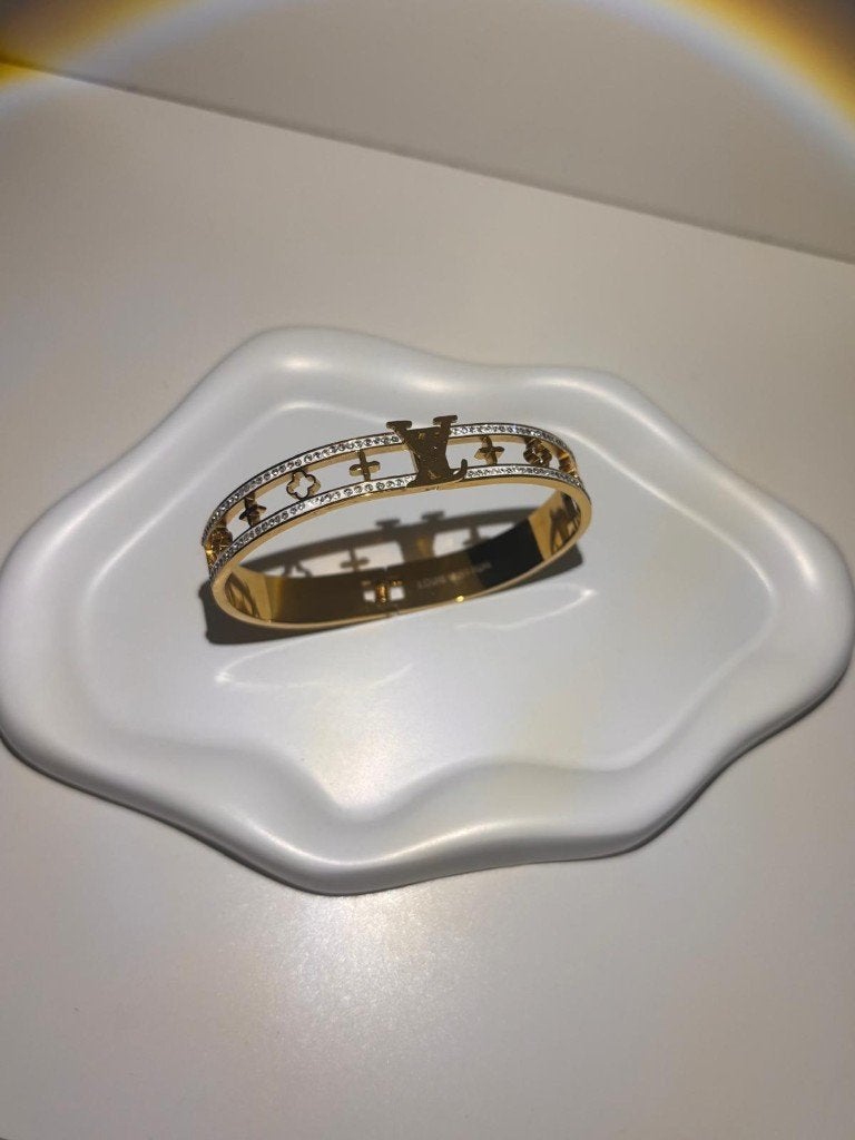 Stainless Steel Armband, Staal, Nieuw, Ophalen of Verzenden, Met edelsteen