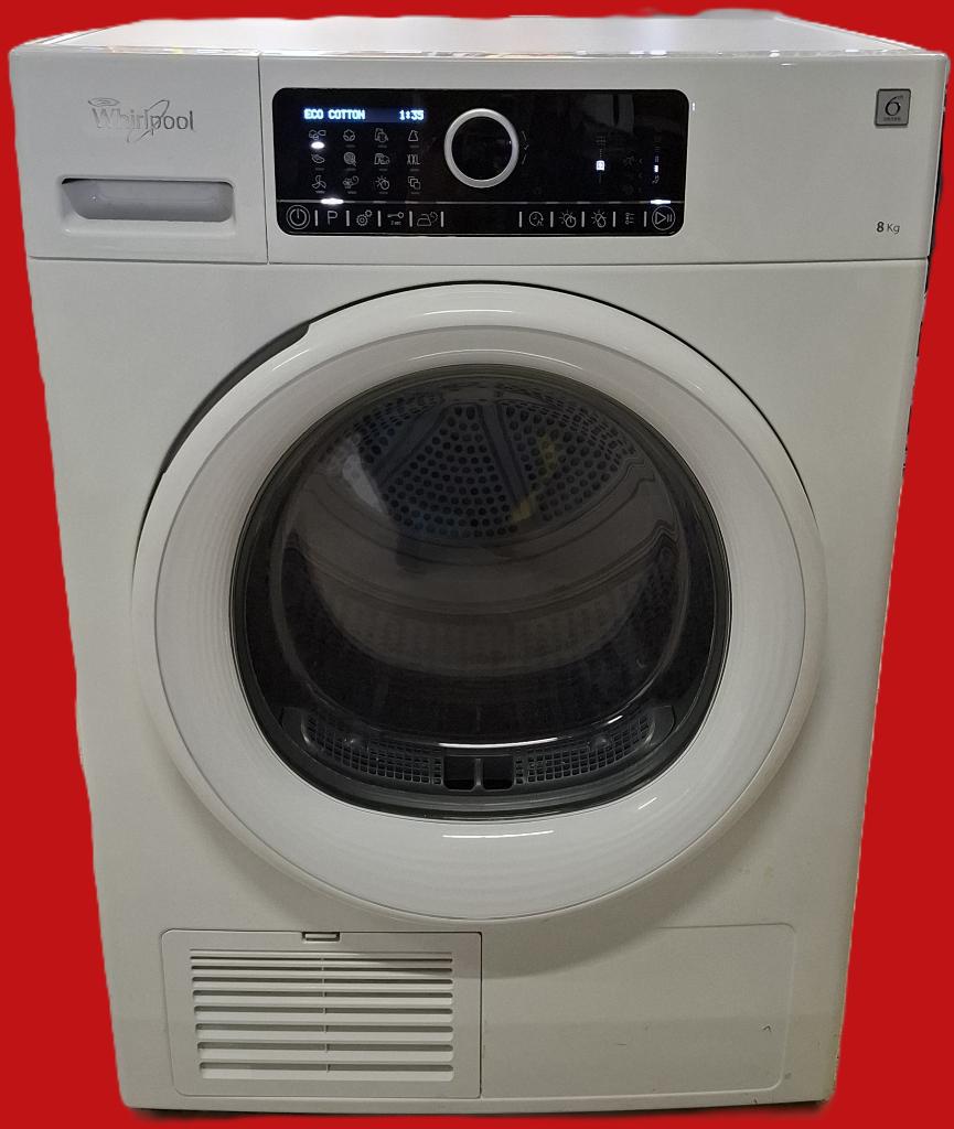Whirlpool Condensdroger 8 kg, bezorging 25 km, Witgoed en Apparatuur, 6 tot 8 kg, Anti-kreukfase, Ophalen of Verzenden, Zo goed als nieuw